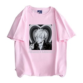jiminhope Tokyo Revengers t-Shirt Unisexe été décontracté Confortable Coton t-Shirt Anime drôle imprimé Hauts Noirs