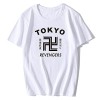 LKY STAR Tokyo Revengers T-Shirt de Japonais Anime Mikey Draken T-Shirt décontracté à Manches Courtes Chemise pour Hommes Fem