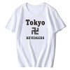 LKY STAR Tokyo Revengers T-Shirt de Japonais Anime Mikey Draken T-Shirt décontracté à Manches Courtes Chemise pour Hommes Fem