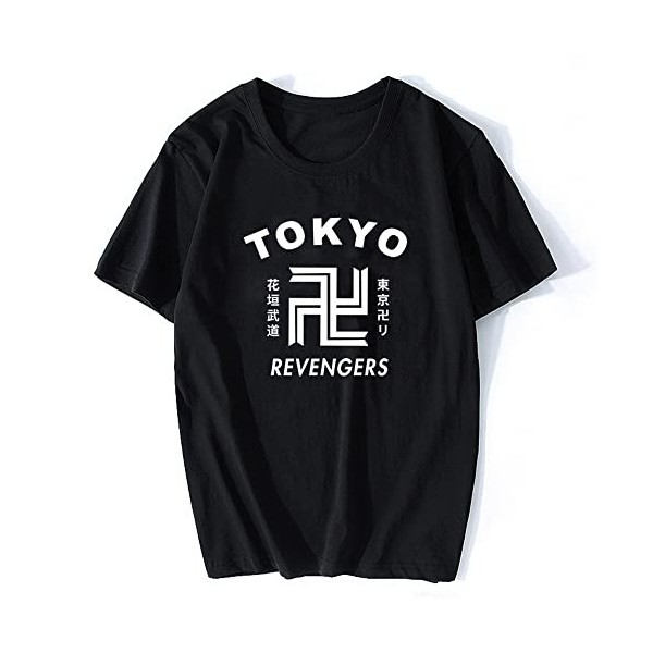 LKY STAR Tokyo Revengers T-Shirt de Japonais Anime Mikey Draken T-Shirt décontracté à Manches Courtes Chemise pour Hommes Fem