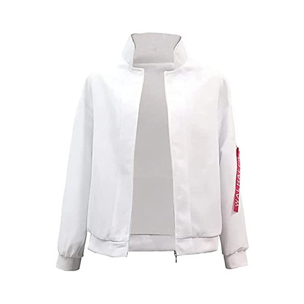 Dream-ty Tokyo Revengers Cosplay, Valhalla Hanemiya Kazutora Manteau Cosplay Costume Veste Haut Sweat Blanc Unisexe à Capuche
