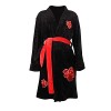 MUOUEAOU Anime Cosplay Robes Chemise de Nuit Peignoir Flanelle Noir Black,XL 