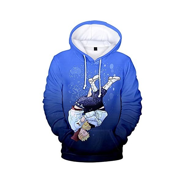 Flyself Garçon Sweat à Capuche Anime Japonais 3D Tokyo Revengers Pull Manjiro Sano Cosplay Manches Longues Vetement de Sport 