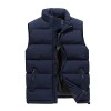 JJPAR Gilets Homme Doudoune sans Manches Slim Zippé Automne Hiver Chaud Épais Blousons Poches Couleur Unie Décontractée Sweat