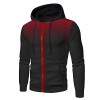 JJPAR Veste Homme Sweat à Capuche Polaire Fashion Personnaliser Double Zippé Hiver Chaud Épais Veste Slim Décontractée Sweats