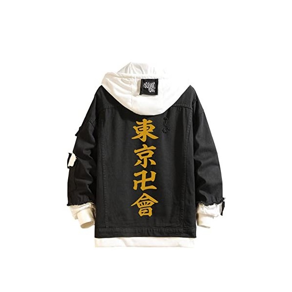 YCGL Tokyo Revengers Sweat à Capuche Ryuguji Ken Manjiro Sano Cosplay Costume Casuel Veste à Capuchon