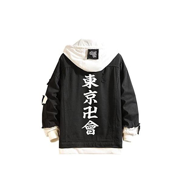 YCGL Tokyo Revengers Sweat à Capuche Ryuguji Ken Manjiro Sano Cosplay Costume Casuel Veste à Capuchon