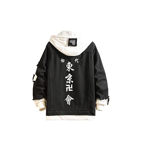 YCGL Tokyo Revengers Sweat à Capuche Ryuguji Ken Manjiro Sano Cosplay Costume Casuel Veste à Capuchon
