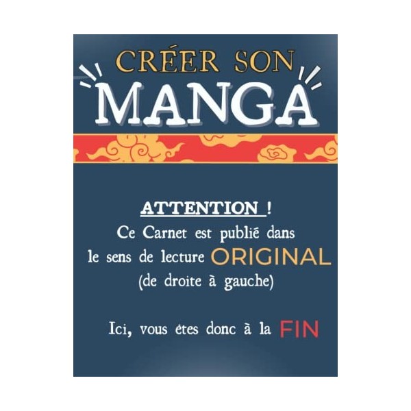 Créer son Manga: Livre de 100 Planches 100% PERSONNALISABLE se lit à l’envers BD vierge à compléter pour Enfant, Adolescent