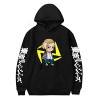 Yumenam Unisexe Tokyo Revengers Sweat à Capuche Manji Gang Kanji Impression Manche Longue Hoodie Animation Manga Cosplay Swea