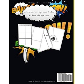 Je dessine mon manga: cahier dessin manga avec planche manga vierge pour mangaka, manga vierge à remplir de 120 pages