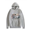 My Hero Academia Sweat capuche anime Motif Friends Pull imprimé pour homme et femme Tailles de XXS à 4XL, Noir , S