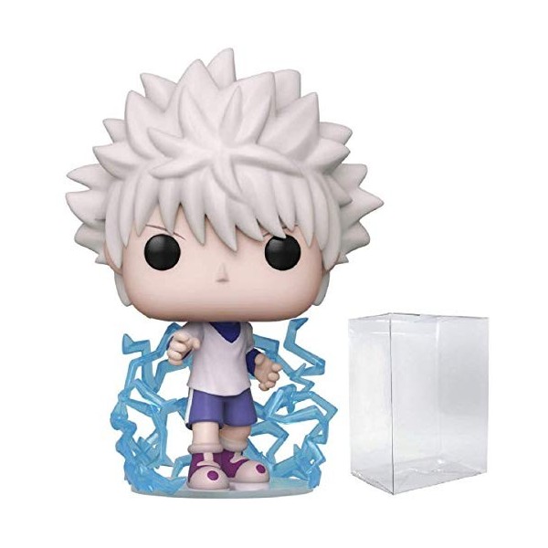 POP Hunter x Hunter Killua Zoldyck Funko Pop! Figurine en vinyle avec étui de protection compatible Pop Box, Multicolore, 9,5