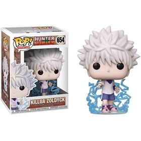 POP Hunter x Hunter Killua Zoldyck Funko Pop! Figurine en vinyle avec étui de protection compatible Pop Box, Multicolore, 9,5