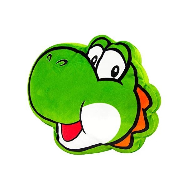 Club Mocchi Mocchi TOMY - Peluche Yoshi Méga 38 cm de lunivers Nintendo Super Mario Kart. Super douce et idéale pour les col