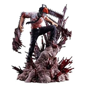 SUPYINI Chainsaw Man Figurine daction, Chainsaw Man - Statue danime - Jouet - Figurine danime - Décoration de bureau - Cad