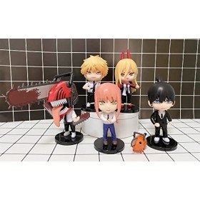 6pcs Figuine Chainsaw Man, Animé Figure Denji Pochita Makima Figurines, Cadeau de Noël pour Les Enfants Cadeau danniversaire