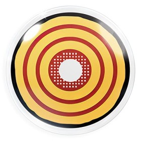 Lentilles couleur cosplay Makima Chainsaw Man manga anime. Pour Halloween, fantaisie, Carnaval + étuis à lentilles de conta