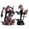 Gooyeh Lot de 2 figurines Makima et Denji Chainsaw Man Anime Figrue Modèle Collection Boutique Boxed Figruen Décoration dint