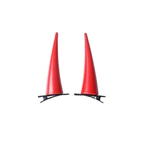 NUWIND Anime Chainsaw Man Power Pince à cheveux Cornes Rouges PVC Couvre-chef pour Fête dHalloween Perruque Cosplay Costume 