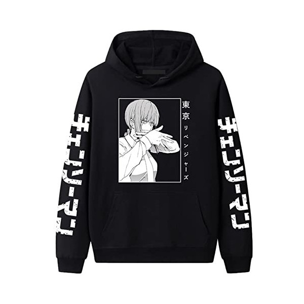 Sweat à Capuche Chainsaw Man Makima Sweat Pull à Manches Longues Sweat à Capuche Chainsaw Man Makima Cosplay Pull Hommes Femm