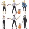 8pcs Tronçonneuse Figurines Statue de lhomme à la tronçonneuse statue du diable Démoniaque Garçon Chainsaw man figurine pers