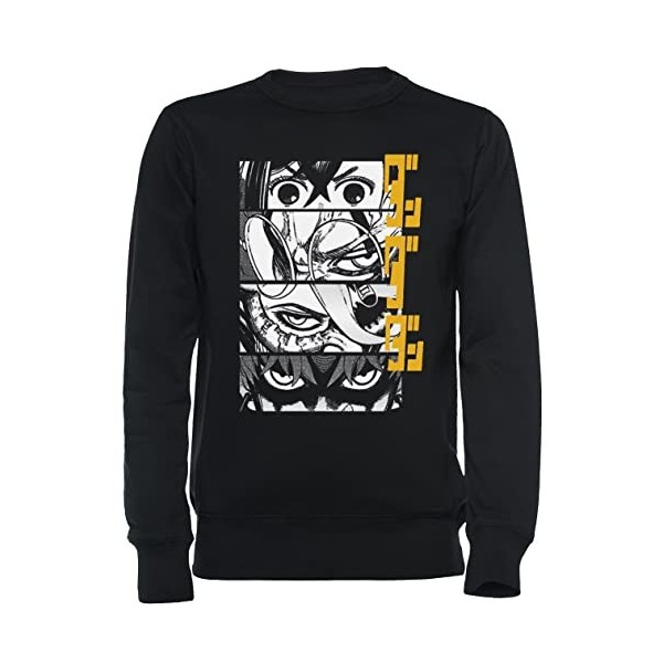 Dandadan Anime Eyes W Kaji Unisexe Sweat-Shirt Noir