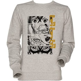 Dandadan Anime Eyes W Kaji Unisexe Homme Femme Sweat-Shirt Jersey Gris Mens Womens Jumper Sweatshirt Grey