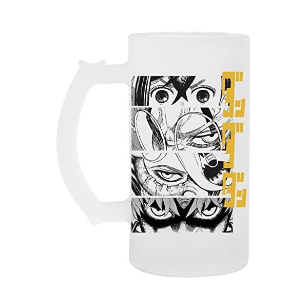 Dandadan Anime Eyes W Kaji Tasse De Chope De Bière En Verre Glass Beer Mug Cup