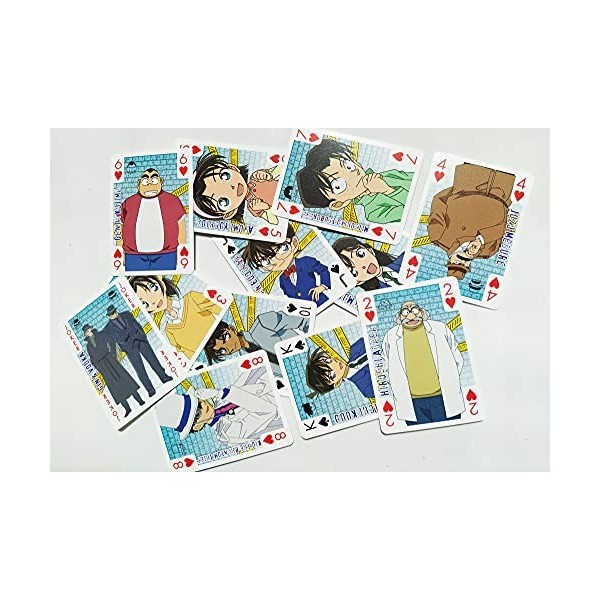 SAKAMI - Detektiv Conan - Case Closed - 52 Cartes à Jouer de Poker Jeu de Cartes Deck Playing Cards - Original et sous Licenc