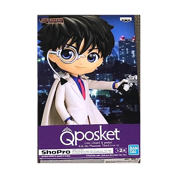 Banpresto Detective Conan - Kid The Phantom Thief - Figurine Q Posket 13cm Ver.A