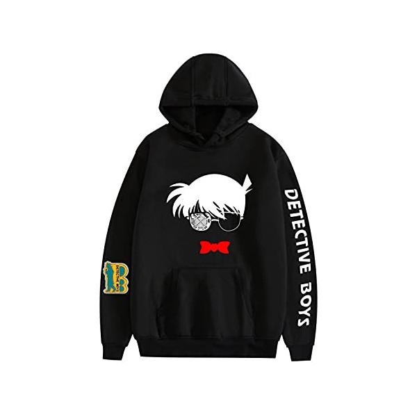 Sweat à Capuche Unisexe Detective Conan personnalité Anime Kuroba Kaito Sweat surdimensionné Poche Pull Edogawa Conan Sweat