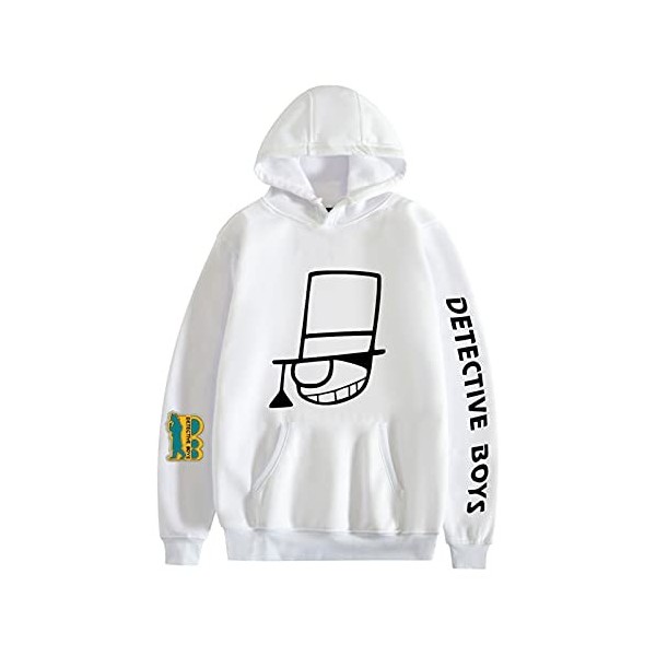 Sweat à Capuche Unisexe Detective Conan personnalité Anime Kuroba Kaito Sweat surdimensionné Poche Pull Edogawa Conan Sweat