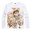WANHONGYUE Anime Detective Conan T-Shirts à Manches Longues Adulte Cosplay Pullover Sweat-Shirt Tee Top Chemises Blanc/1 S