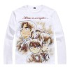 WANHONGYUE Anime Detective Conan T-Shirts à Manches Longues Adulte Cosplay Pullover Sweat-Shirt Tee Top Chemises Blanc/1 S