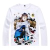 WANHONGYUE Anime Detective Conan T-Shirts à Manches Longues Adulte Cosplay Pullover Sweat-Shirt Tee Top Chemises Blanc/1 S