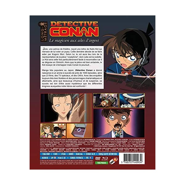 Detective Conan-Film 8 : Le Magicien aux Ailes dargent [Blu-Ray] + DVD