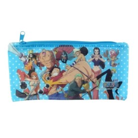 One Piece Manga Trousse à crayons avec fermeture Éclair Bleu, bleu, Trousse