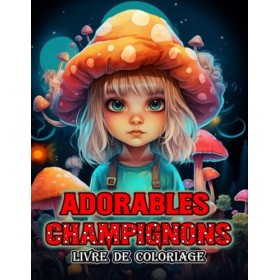 Adorables Champignons Livre De Coloriage: Un livre de coloriage charmant avec des monstres de champignons | Détente et plaisi