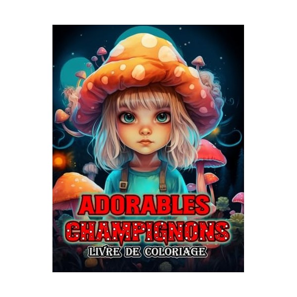 Adorables Champignons Livre De Coloriage: Un livre de coloriage charmant avec des monstres de champignons | Détente et plaisi