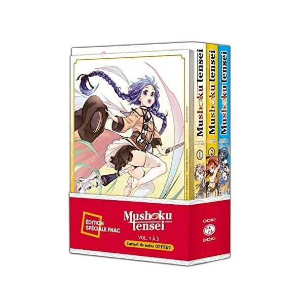 Mushoku Tensei - pack spécial vol. 01 à 03 + carnet de notes offert