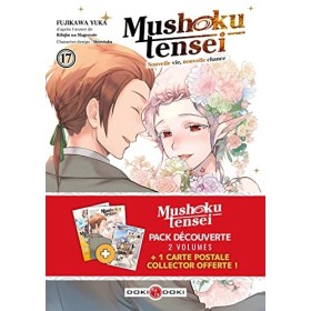 Pack Mushoku Tensei-vol. 17 / Mushoku Tensei-vol. 01 + carte postale