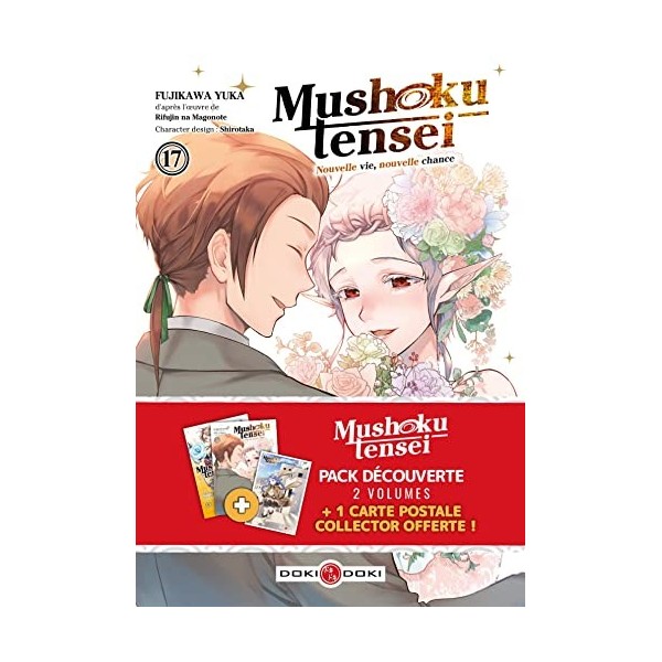 Pack Mushoku Tensei-vol. 17 / Mushoku Tensei-vol. 01 + carte postale