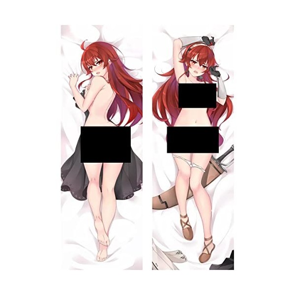 Sonsoke Mushoku Tensei Jobless Reincarnation Roxy Migurdia Housse de coussin rembourrée imprimée double face 150 x 50 cm Rox