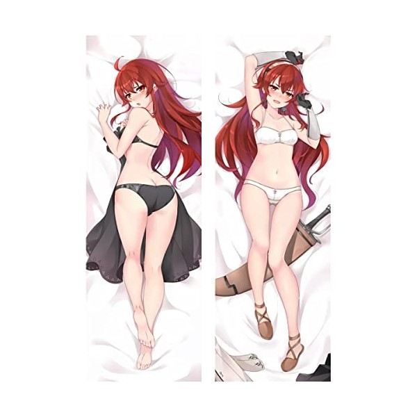 Sonsoke Mushoku Tensei Jobless Reincarnation Roxy Migurdia Housse de coussin rembourrée imprimée double face 150 x 50 cm Rox