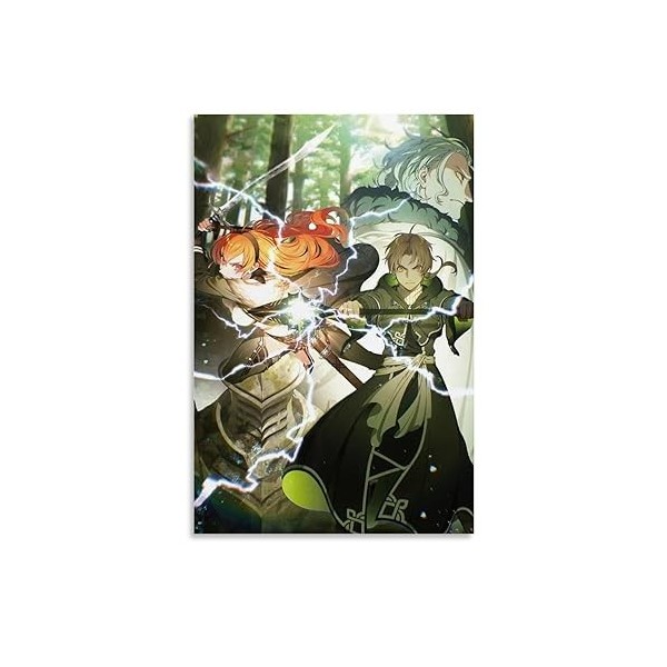 WouND Mushoku Tensei Poster décoratif sur toile pour chambre à coucher 20 x 30 cm