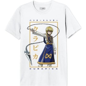 Hunter X Hunter MEHUNTXTS072 T-Shirt, Beige Melange, XS Homme