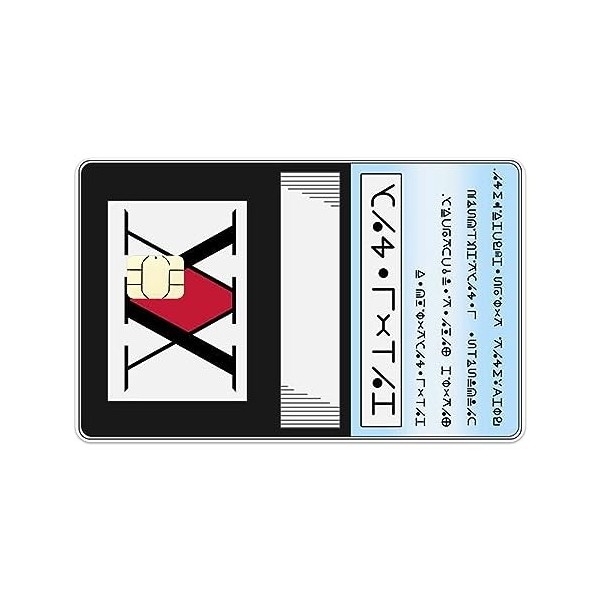 Hunter x Hunter - Autocollant pour cartes de crédit - HxH - Autocollant pour cartes bancaires - Autocollant pour carte de cré