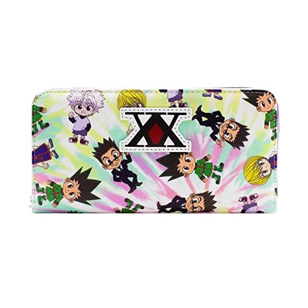 Hunter x Hunter Personnages Chibi Gon Killua Leorio Porte-Monnaie/Portefeuille Pochette Poche à Monnaie & Porte-Cartes, Blanc