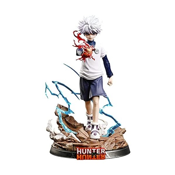 TAIPPAN Hunter X Hunter Figurine, Figurine Killua Zaoldyeck Figma Anime Figurines Modèle Jouets Poupée Cadeaux pour Enfants, 